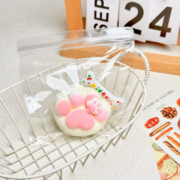 57【촉촉 고양이 발 시리즈】모방 식품 스퀴시 슬라임, 식품급 실리콘 소재로 수제 제작한 안전 무독한 스트레스 해소 장난감입니다. 손 근육 단련하고 정신적 스트레스를 완화해 드릴 뿐만 아니라 세탁 가능하며, 40000원 구매 시 무료 배송해 드립니다.