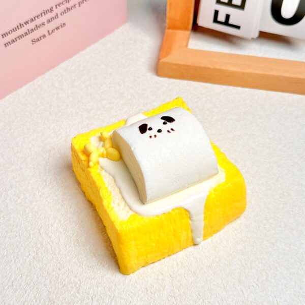 78【퍼피 토스트 시리즈】모방 식품 스퀴시 슬라임, 식품급 실리콘 소재로 수제 제작한 안전 무독한 스트레스 해소 장난감입니다. 손 근육 단련하고 정신적 스트레스를 완화해 드릴 뿐만 아니라 세탁 가능하며, 40000원 구매 시 무료 배송해 드립니다.