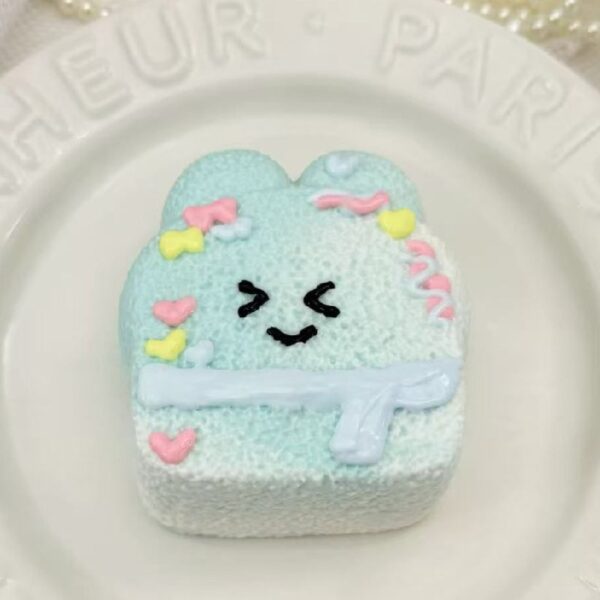 77【겨울 토끼 시리즈】모방 식품 스퀴시 슬라임, 식품급 실리콘 소재로 수제 제작한 안전 무독한 스트레스 해소 장난감입니다. 손 근육 단련하고 정신적 스트레스를 완화해 드릴 뿐만 아니라 세탁 가능하며, 40000원 구매 시 무료 배송해 드립니다.