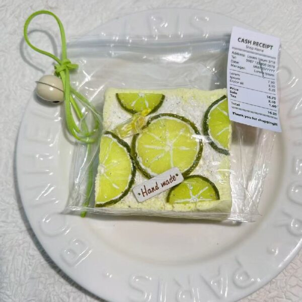 66【라임 시리즈】모방 식품 스퀴시 슬라임, 식품급 실리콘 소재로 수제 제작한 안전 무독한 스트레스 해소 장난감입니다. 손 근육 단련하고 정신적 스트레스를 완화해 드릴 뿐만 아니라 세탁 가능하며, 40000원 구매 시 무료 배송해 드립니다.